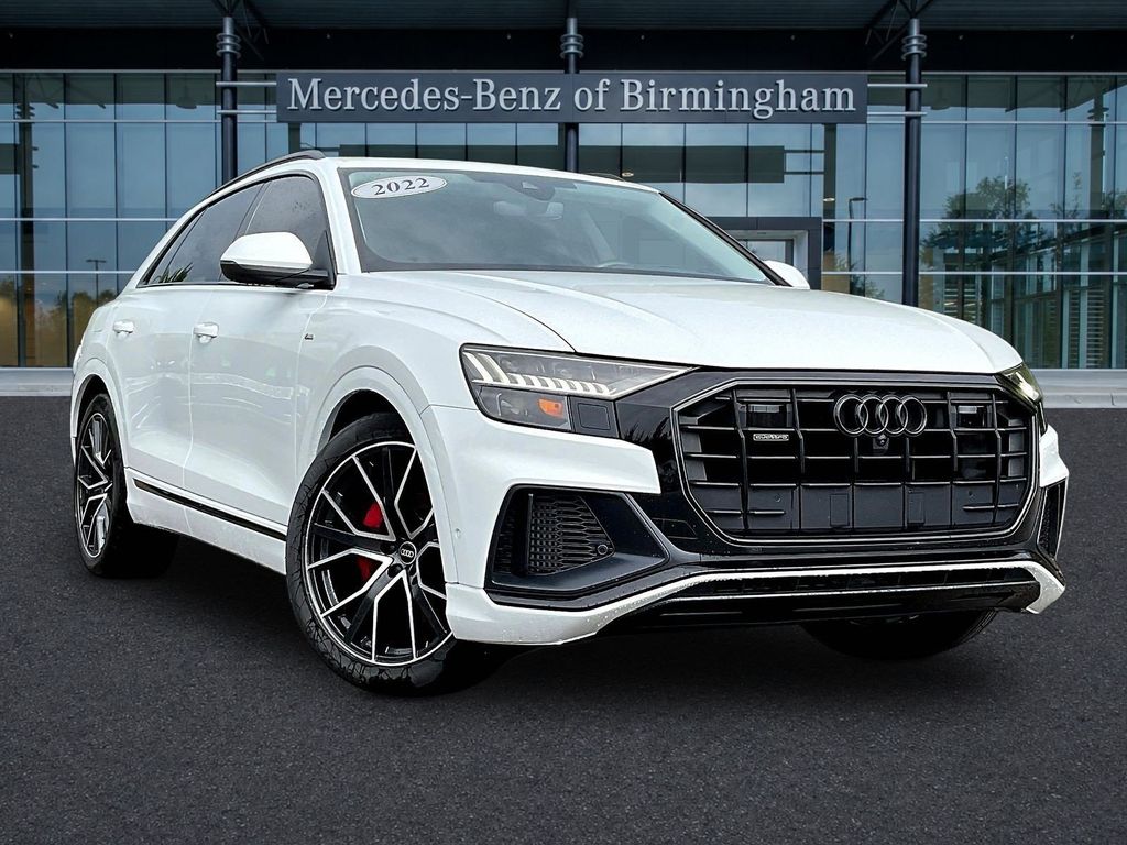 Glacier White Metallic 2022 Audi Q8 SUV / Crossover All-Wheel Drive 8-Speed Automatic