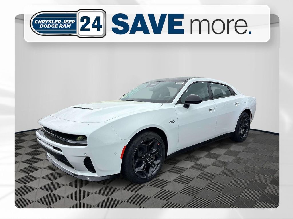 Bright White Clearcoat 2026 Dodge Charger Sedan All-Wheel Drive 8-Speed Automatic