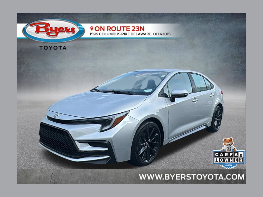 Classic Silver Metallic 2025 Toyota Corolla Sedan Front-Wheel Drive Continuously Variable Transmission