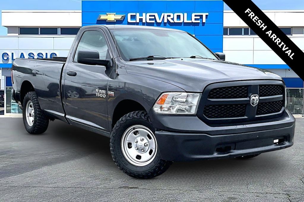Gray (Granite Crystal Metallic Clearcoat) 2018 RAM 1500 Tradesman LB 4WD Pickup Truck Four-Wheel Drive 8-Speed Automatic