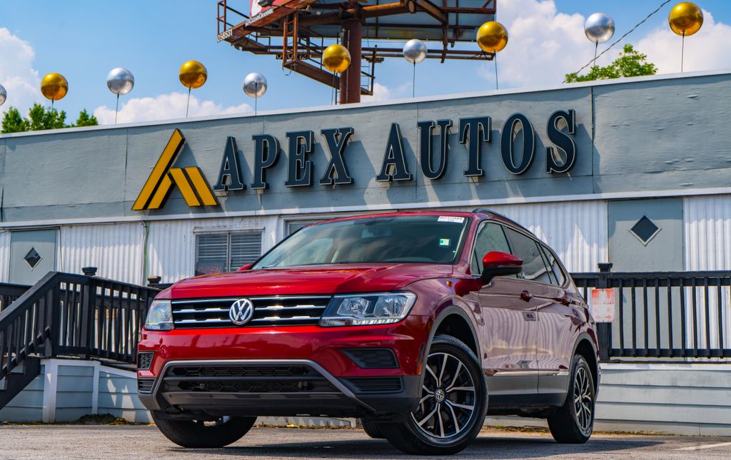 Red 2021 Volkswagen Tiguan SUV / Crossover All-Wheel Drive 8-Speed Automatic