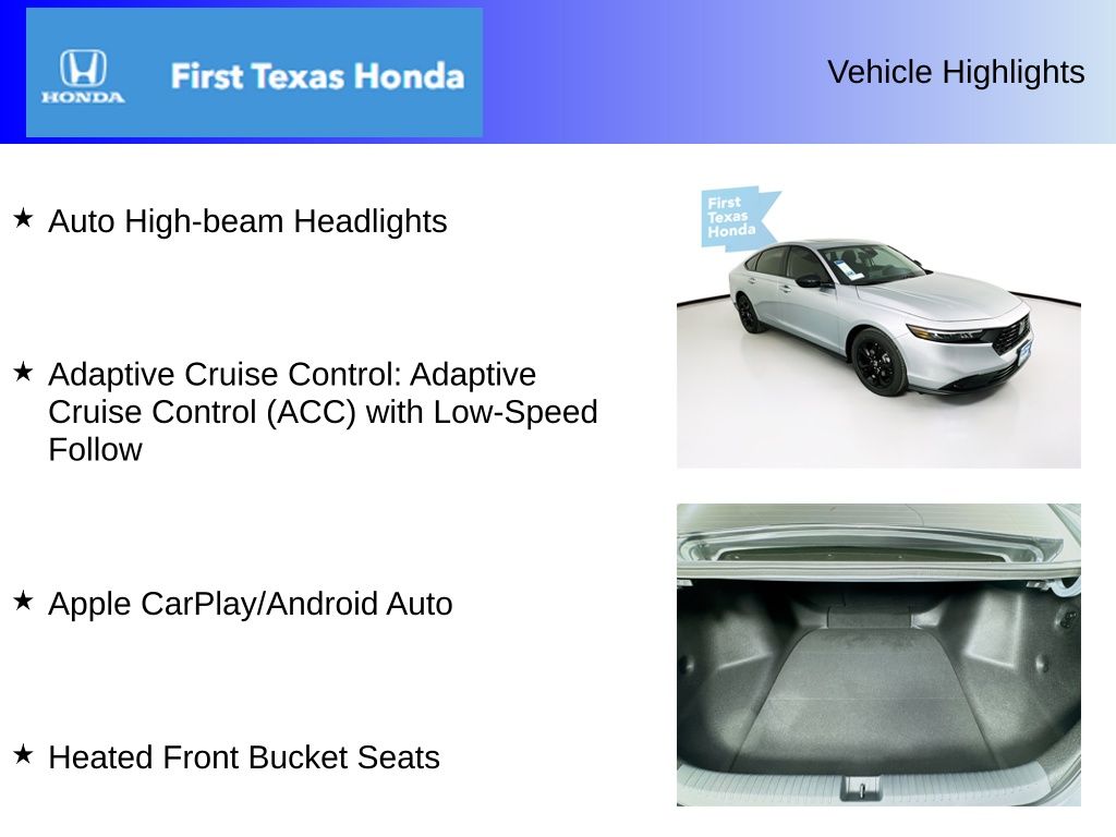 Used Car 2025 Honda Accord  Se For Sale Under $30,000 In Austin, Texas