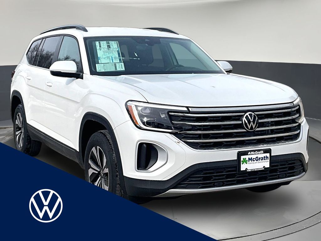 Opal White Pearl 2026 Volkswagen Atlas SE 4Motion SUV / Crossover All-Wheel Drive 8-Speed Automatic