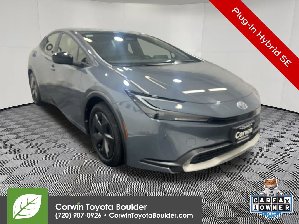 Gray 2026 Toyota Prius Plug-In Hybrid Hatchback Front-Wheel Drive Continuously Variable Transmission