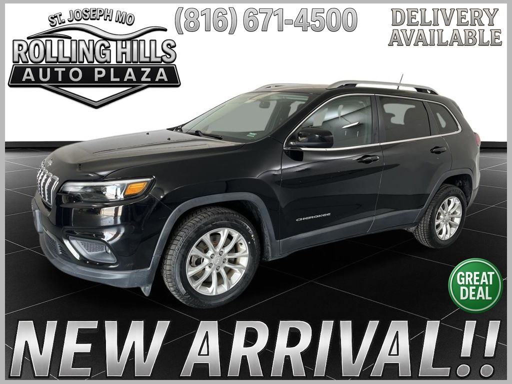 Diamond Black Crystal Pearlcoat 2019 Jeep Cherokee Latitude FWD SUV / Crossover Front-Wheel Drive 9-Speed Automatic