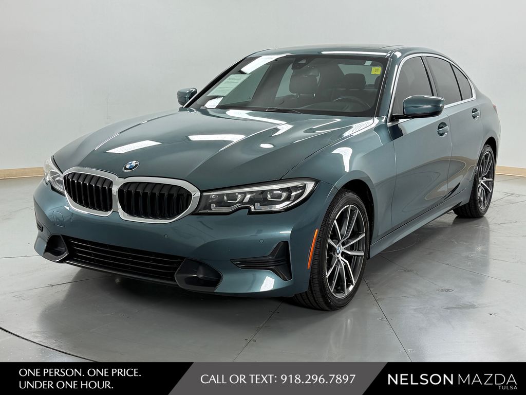 Blue Ridge Mountain Metallic 2020 BMW 3 Series Sedan All-Wheel Drive 8-Speed Automatic