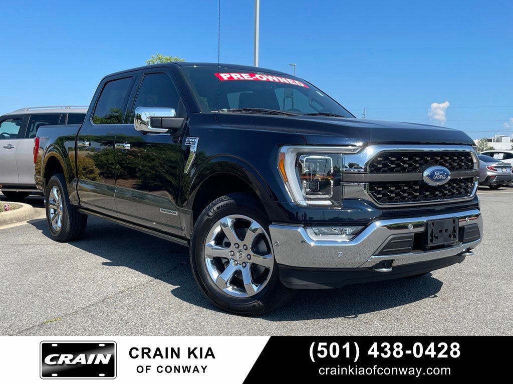 Antimatter Blue Metallic 2021 Ford F-150 Pickup Truck Four-Wheel Drive Automatic