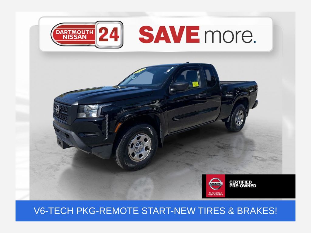 Super Black 2023 Nissan Frontier Pickup Truck Four-Wheel Drive 9-Speed Automatic