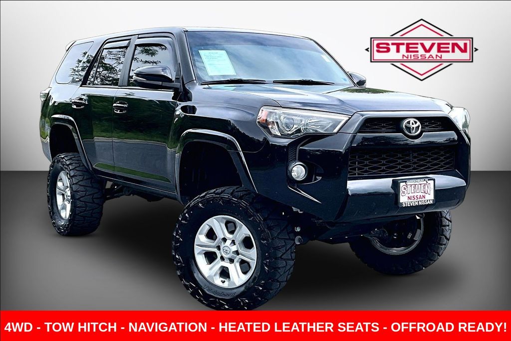 Midnight Black Metallic 2017 Toyota 4Runner SUV / Crossover Four-Wheel Drive 5-Speed Automatic Overdrive