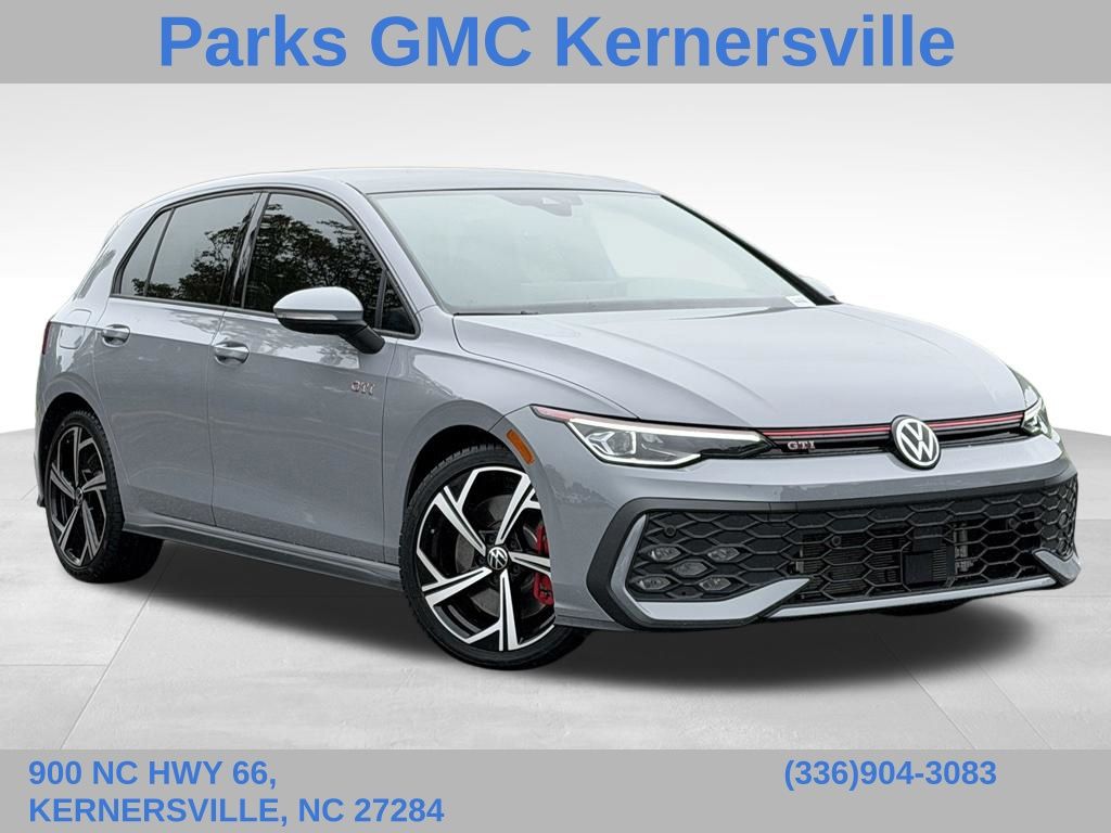 Moonstone Gray 2025 Volkswagen Golf GTI Hatchback Front-Wheel Drive 7-Speed Dual Clutch