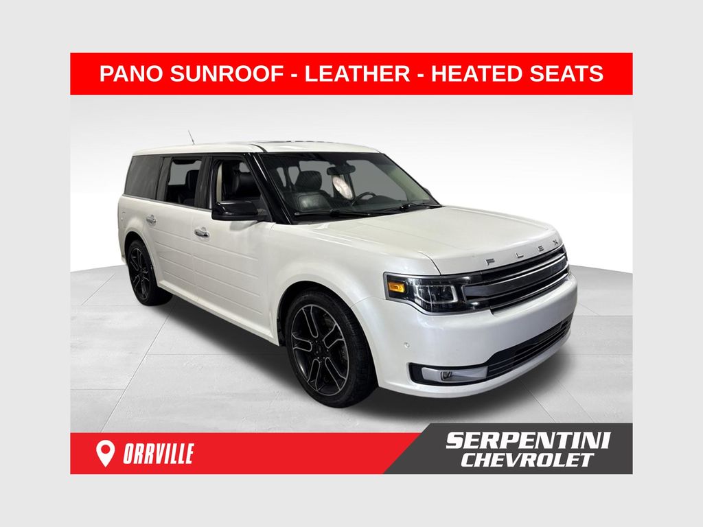 White Platinum Clearcoat Metallic 2014 Ford Flex SUV / Crossover All-Wheel Drive 6-Speed Automatic