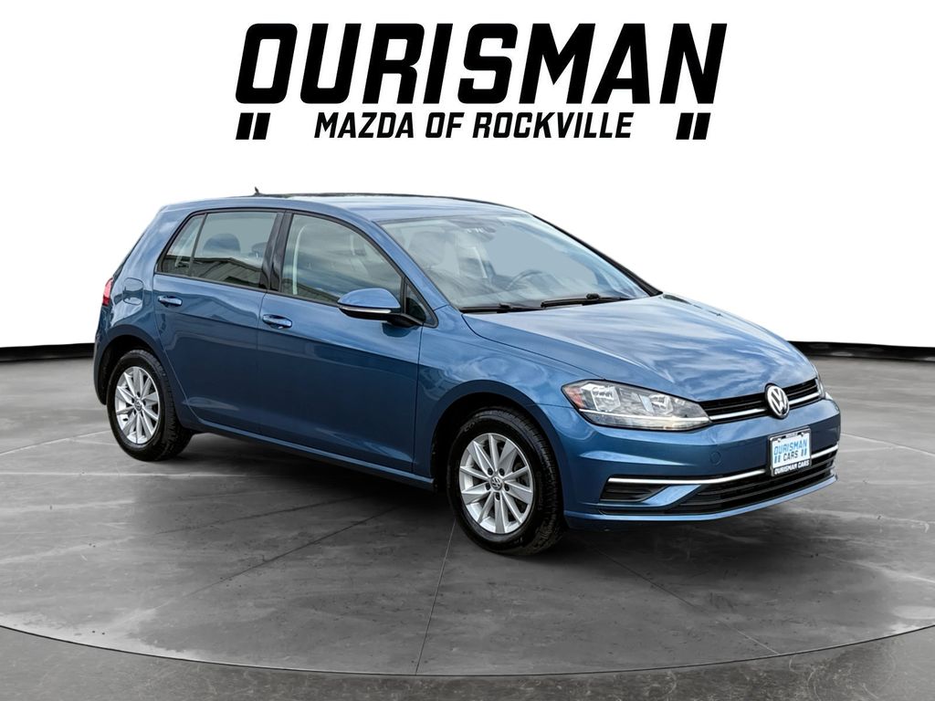 Blue Metallic 2019 Volkswagen Golf S FWD Hatchback Front-Wheel Drive 6-Speed Manual