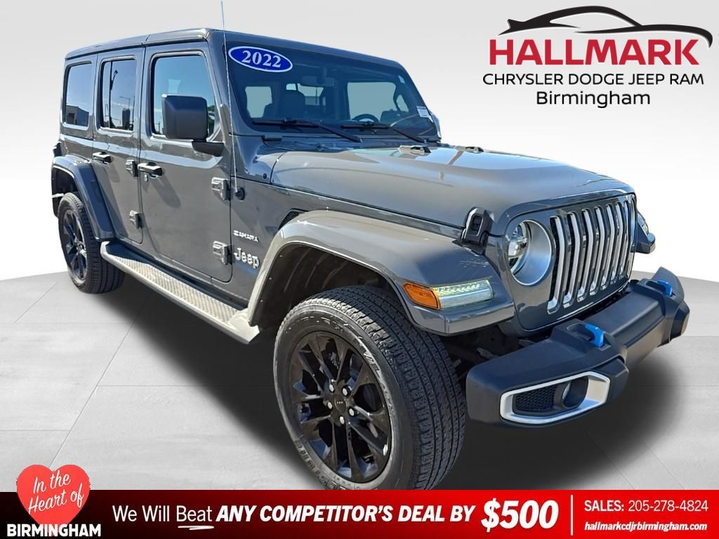 Sting-Gray Clearcoat 2022 Jeep Wrangler 4xe Sahara 4WD SUV / Crossover Four-Wheel Drive 8-Speed Automatic