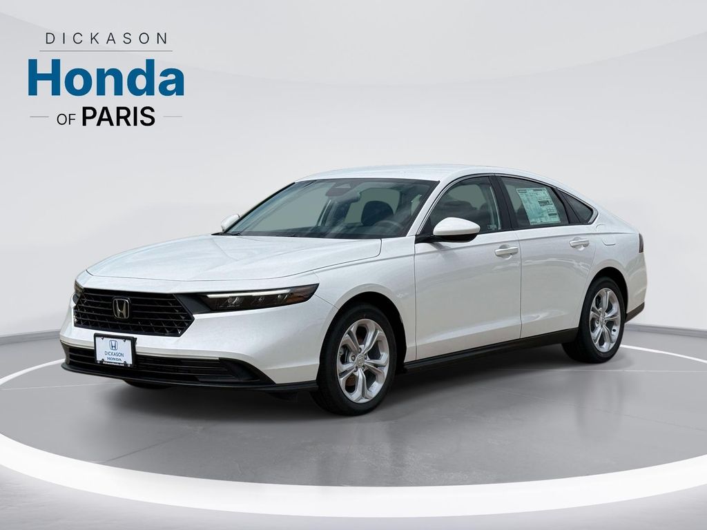 Platinum White Pearl 2026 Honda Accord Sedan Front-Wheel Drive Continuously Variable Transmission
