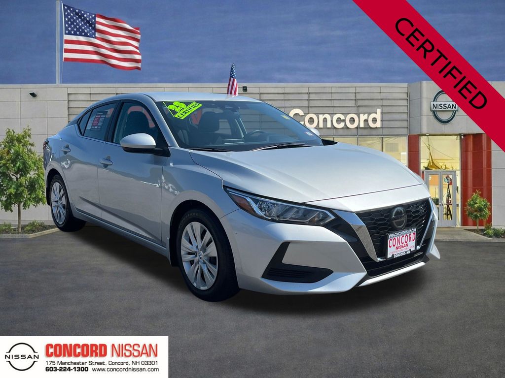 Brilliant Silver Metallic 2023 Nissan Sentra Sedan Front-Wheel Drive Continuously Variable Transmission