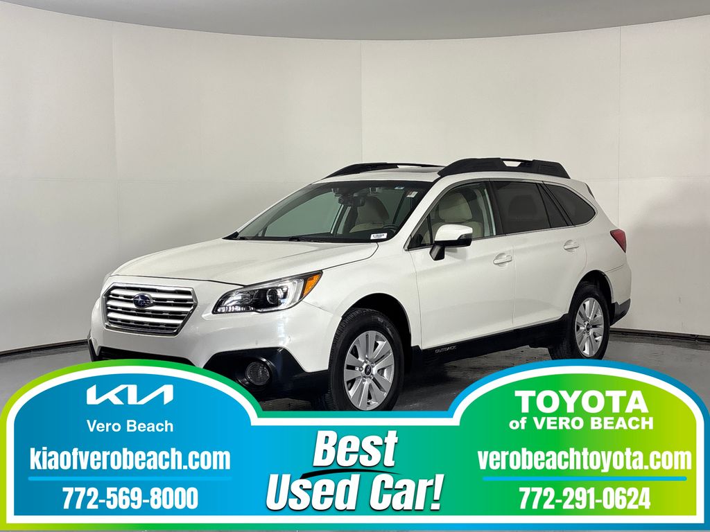 Crystal White Pearl 2017 Subaru Outback 2.5i Premium AWD Wagon All-Wheel Drive Continuously Variable Transmission