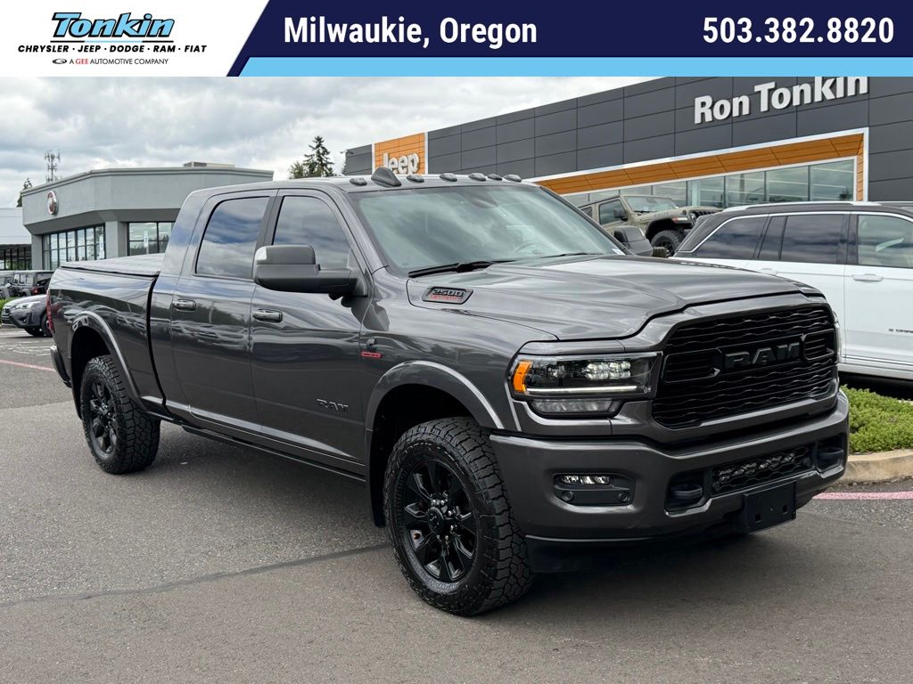 Gray (Granite Crystal Metallic Clearcoat) 2022 RAM 2500 Limited Mega Cab 4WD Pickup Truck Four-Wheel Drive 6-Speed Automatic