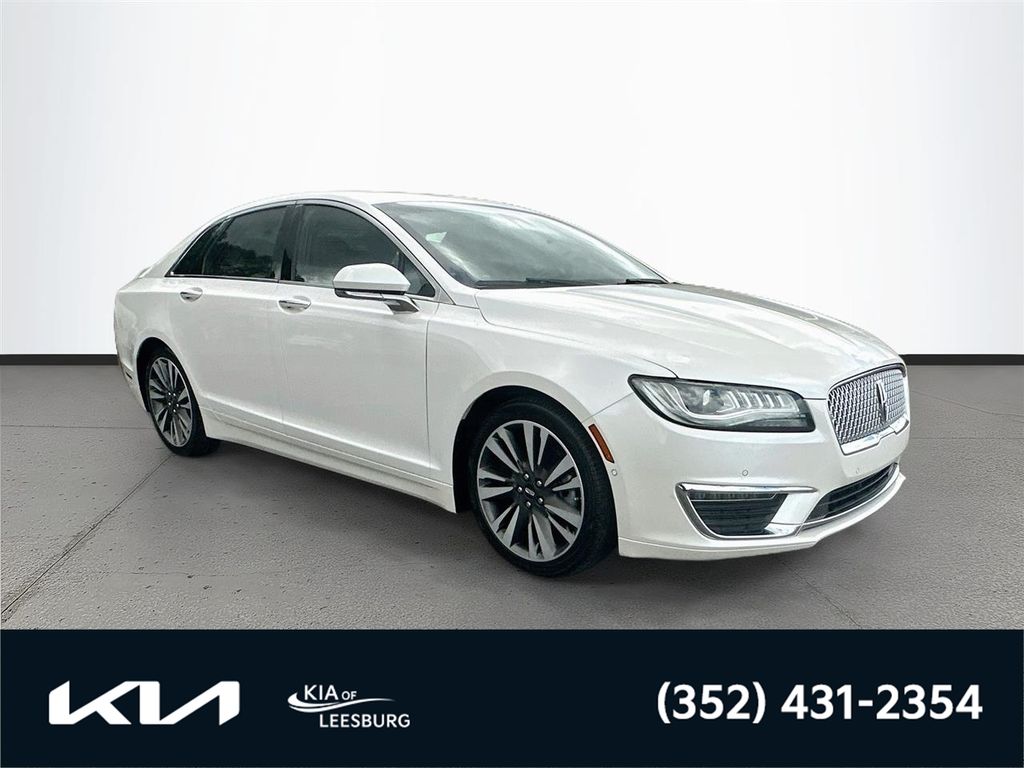 White Platinum Clearcoat Metallic 2020 Lincoln MKZ Hybrid Sedan Front-Wheel Drive Continuously Variable Transmission