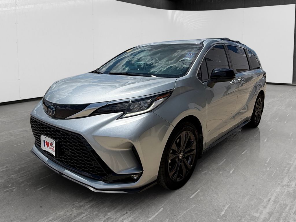Celestial Silver Metallic 2023 Toyota Sienna Minivan Front-Wheel Drive Continuously Variable Transmission