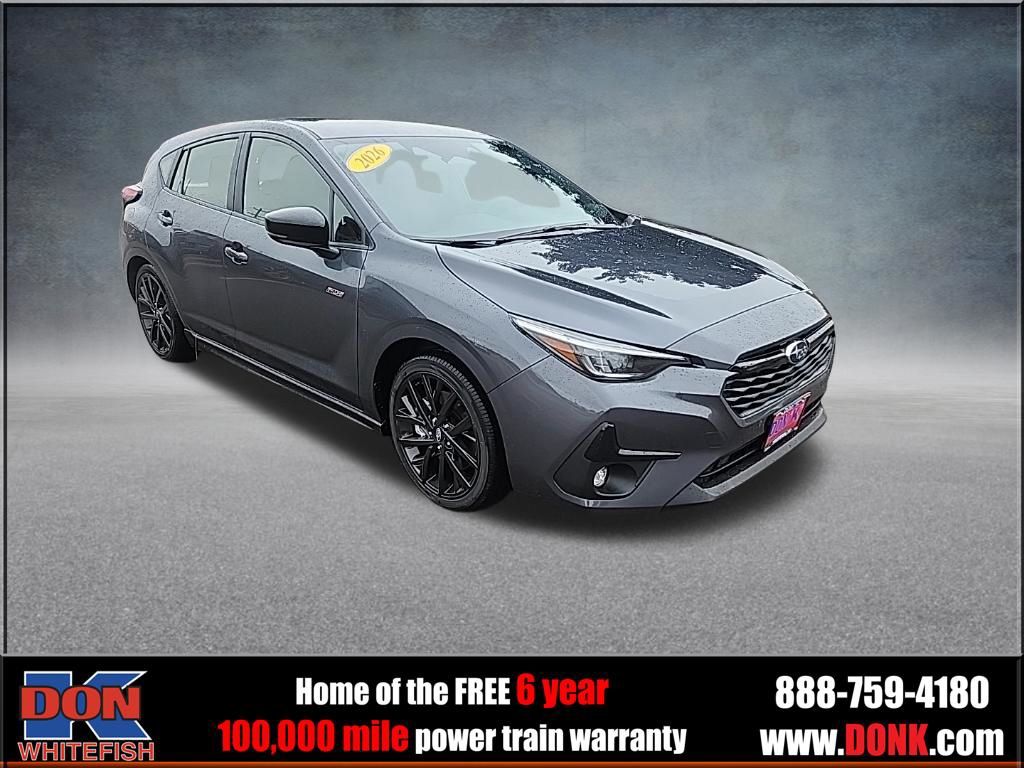 Gray 2026 Subaru Impreza Wagon All-Wheel Drive Continuously Variable Transmission