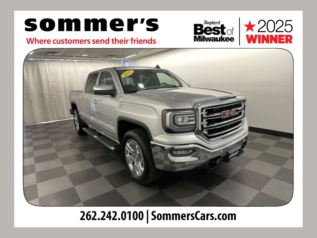 Quicksilver Metallic 2018 GMC Sierra 1500 Pickup Truck Four-Wheel Drive 8-Speed Automatic Overdrive