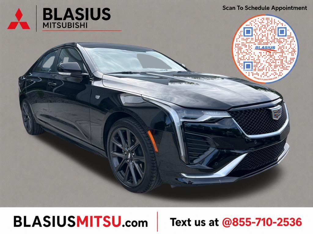 Black 2025 Cadillac CT4 Sedan All-Wheel Drive 8-Speed Automatic