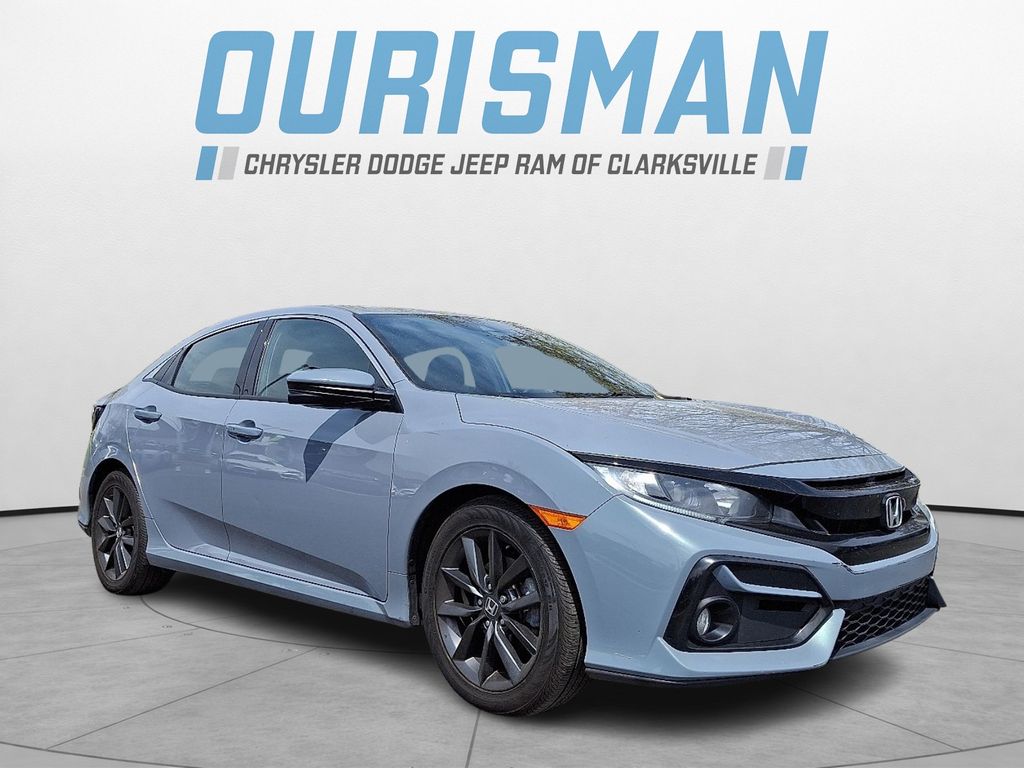 Sonic Gray Pearl 2021 Honda Civic Hatchback EX FWD Hatchback Front-Wheel Drive Continuously Variable Transmission