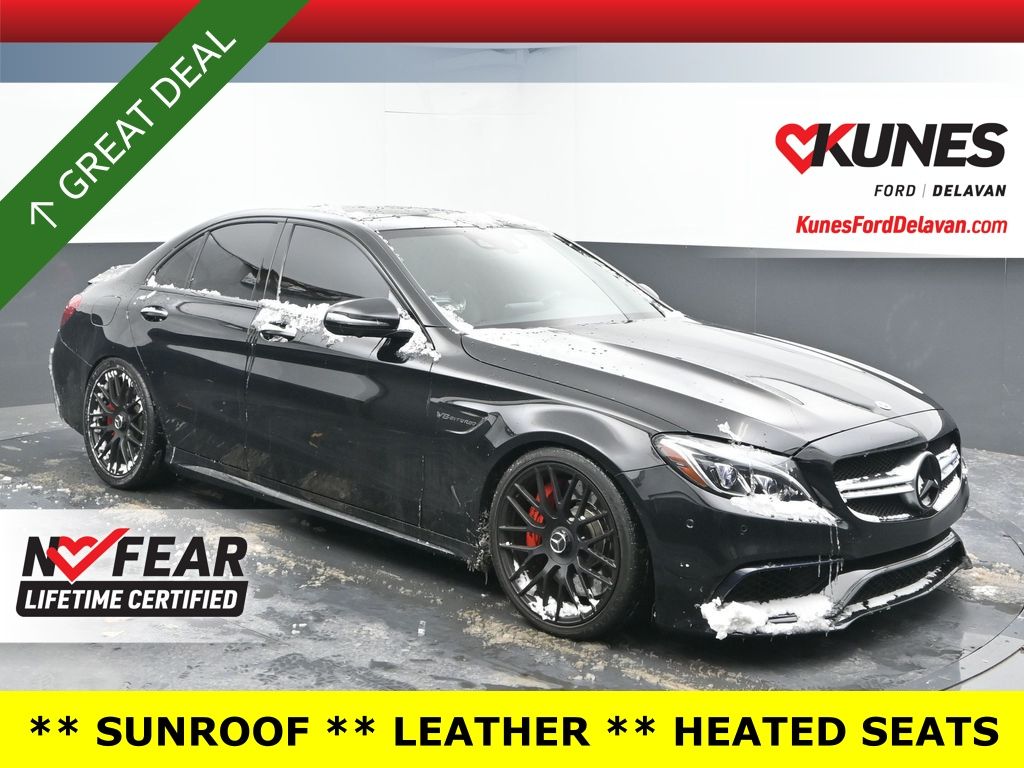 Black 2018 Mercedes-Benz C-Class AMG C 63 S Sedan RWD Sedan Rear-Wheel Drive 7-Speed Automatic