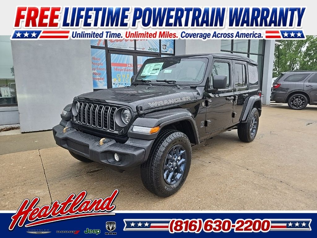 Black Clearcoat 2026 Jeep Wrangler SUV / Crossover Four-Wheel Drive 8-Speed Automatic