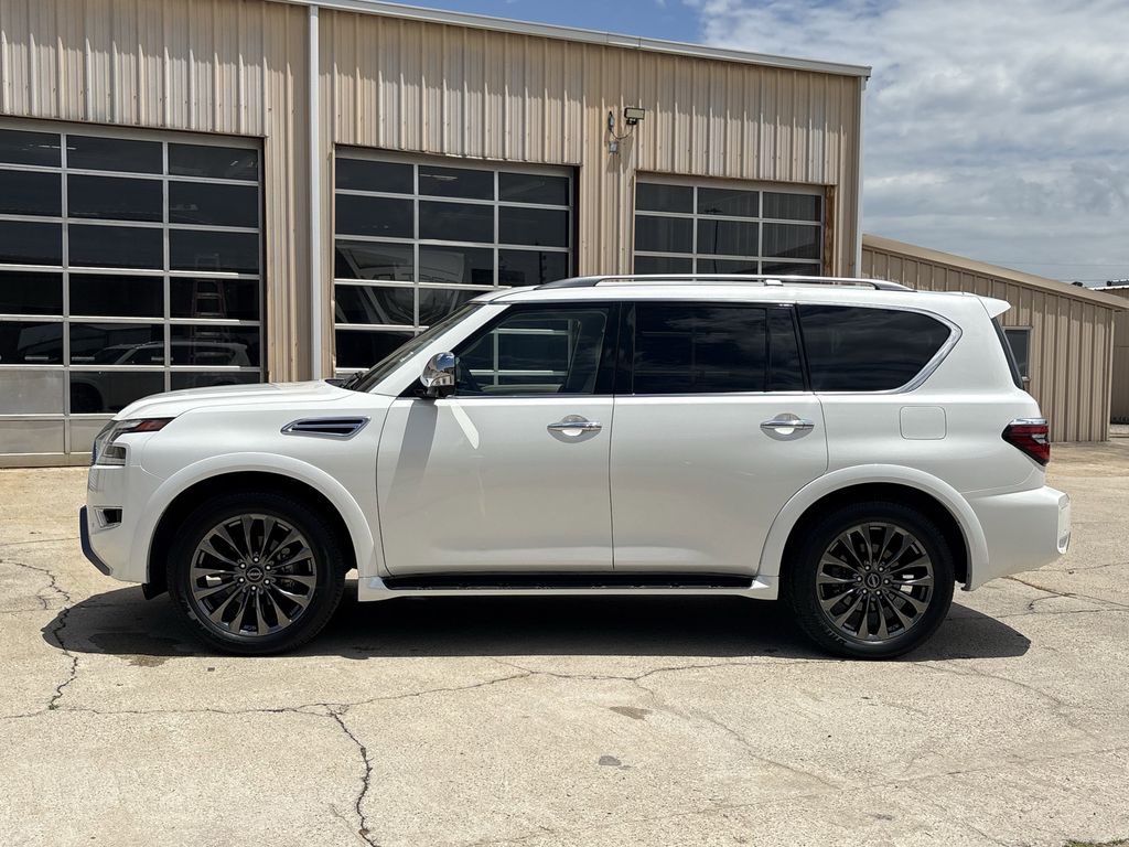 2023 Nissan Armada Platinum White at Central Houston Nissan