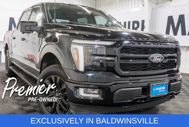 Black 2024 Ford F-150 Pickup Truck Four-Wheel Drive Automatic