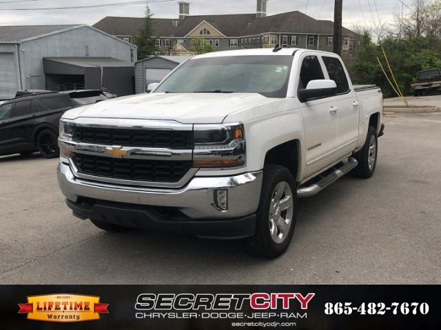 Summit White 2018 Chevrolet Silverado 1500 LT Crew Cab 4WD Pickup Truck Four-Wheel Drive 8-Speed Automatic