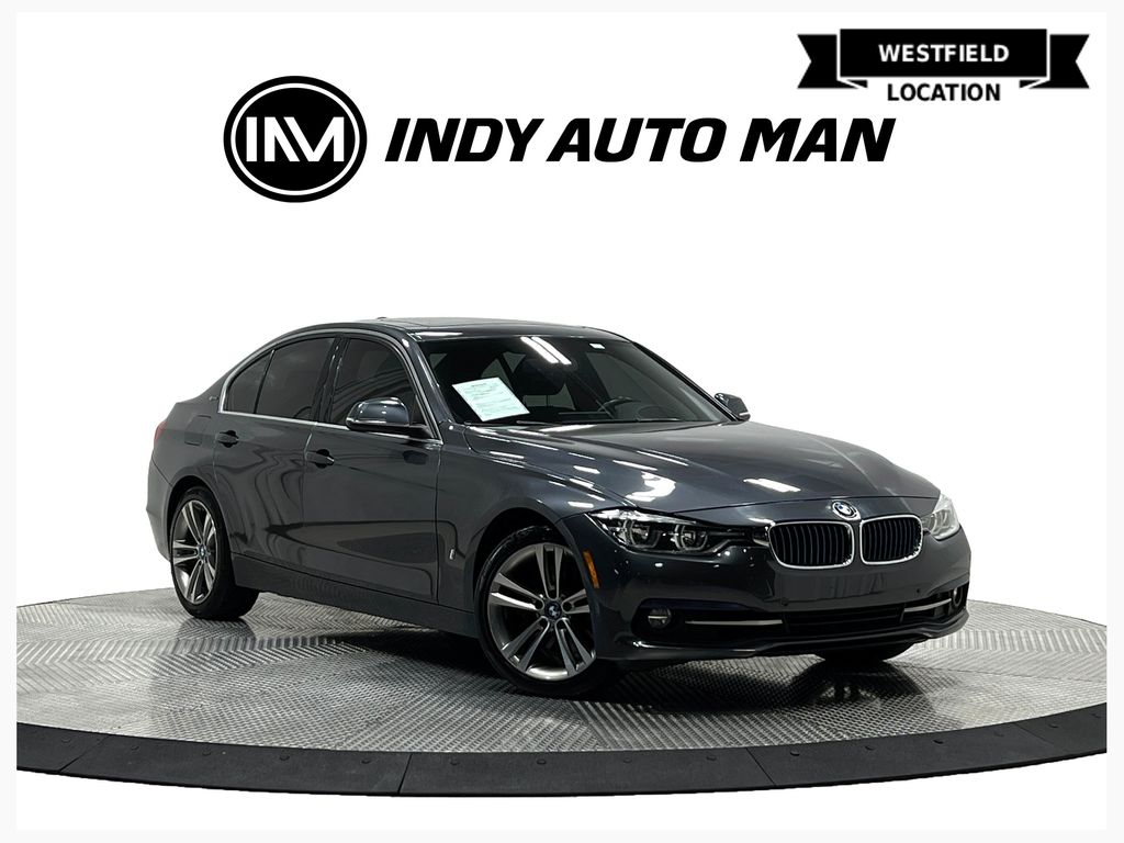 Mineral Gray Metallic 2018 BMW 3 Series Sedan Rear-Wheel Drive 8-Speed Automatic