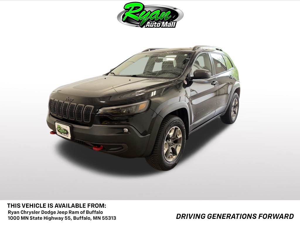 Diamond Black Crystal Pearlcoat 2019 Jeep Cherokee Trailhawk 4WD SUV / Crossover Four-Wheel Drive 9-Speed Automatic
