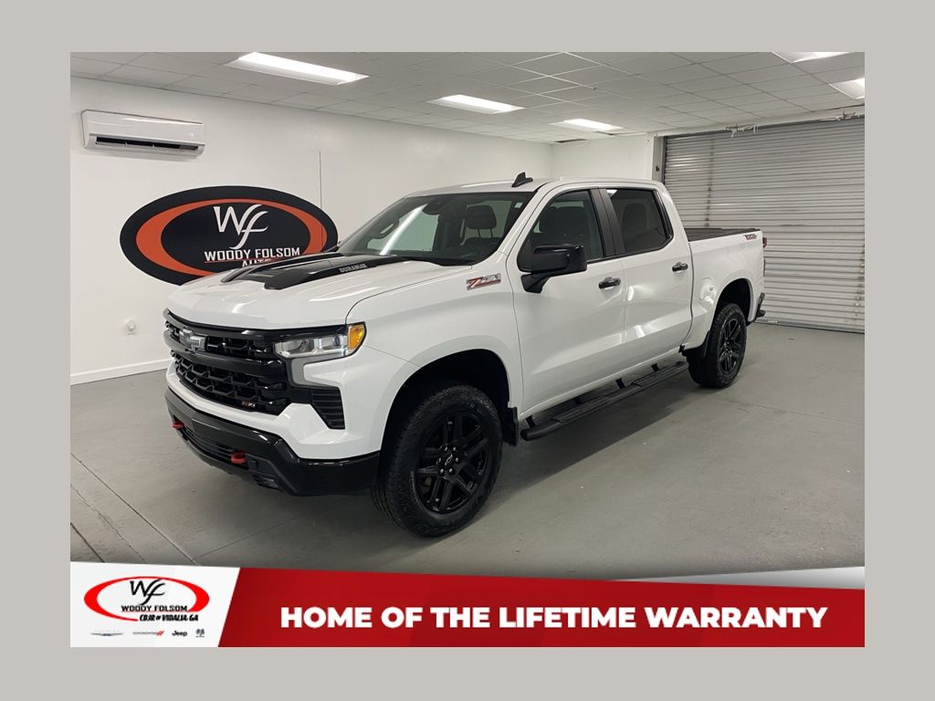 Summit White 2023 Chevrolet Silverado 1500 Pickup Truck Four-Wheel Drive Automatic