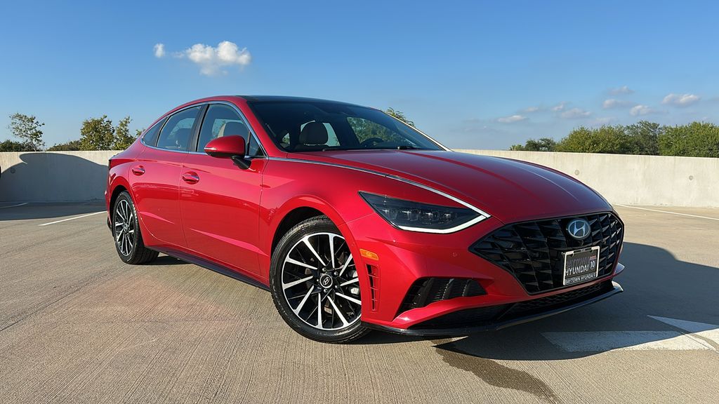 2021 Hyundai Sonata Limited Red at Parkway Family Mazda