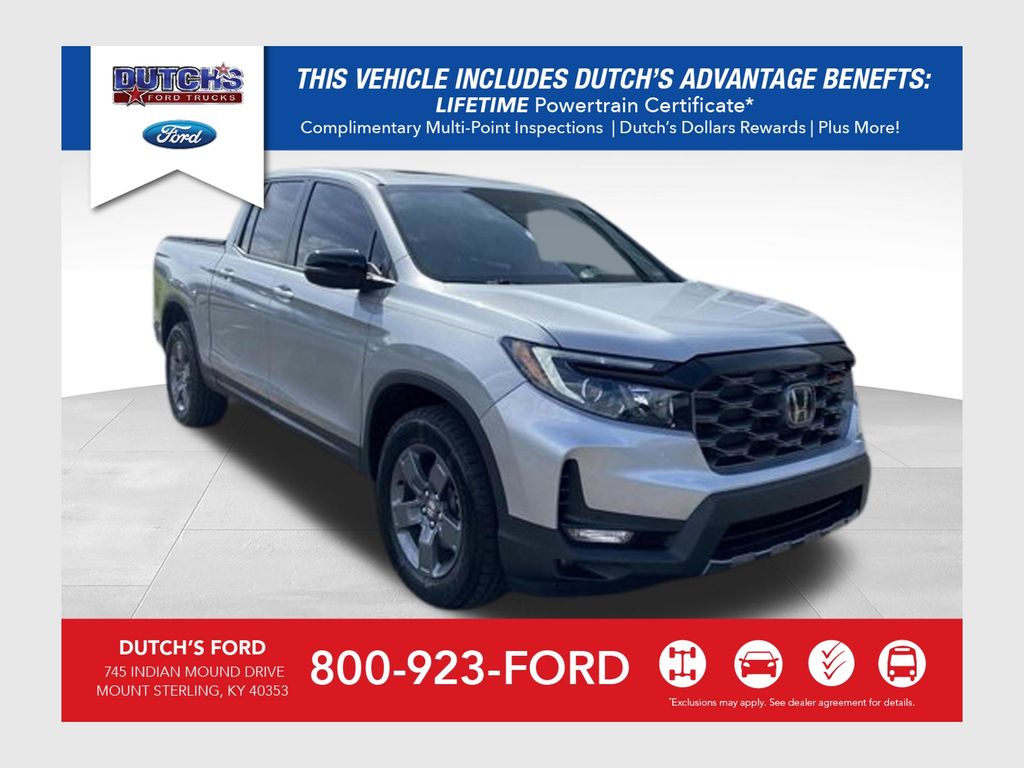 Gray 2025 Honda Ridgeline TrailSport AWD Pickup Truck All-Wheel Drive 9-Speed Automatic