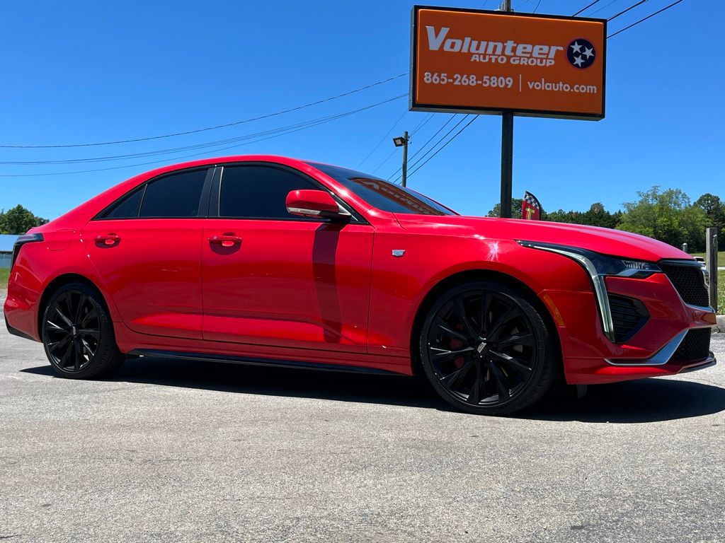 Velocity Red 2021 Cadillac CT4 Sport RWD Sedan All-Wheel Drive 8-Speed Automatic