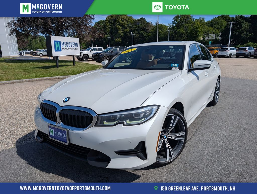 Mineral White Metallic 2021 BMW 3 Series Sedan All-Wheel Drive 8-Speed Automatic