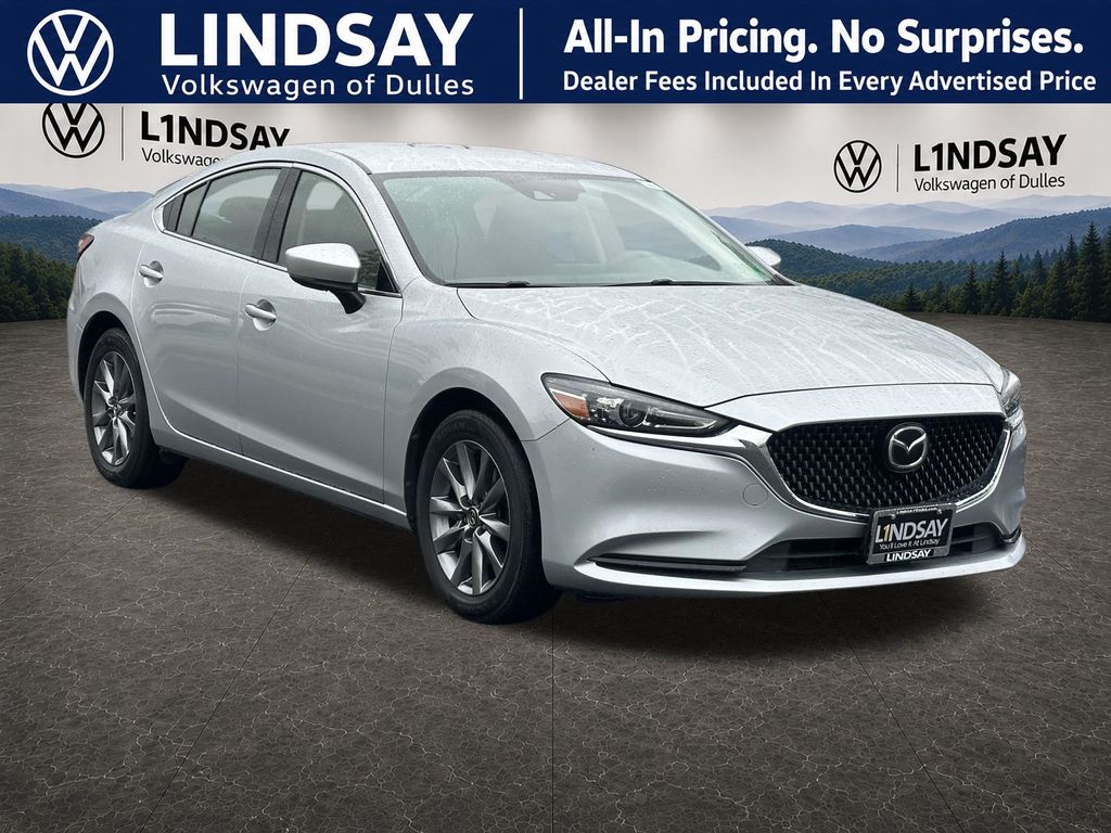 Sonic Silver Metallic 2018 Mazda MAZDA6 Sedan Front-Wheel Drive 6-Speed Automatic