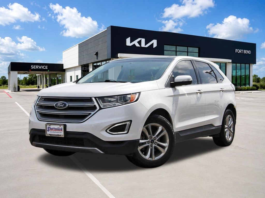 2018 Ford Edge SEL White at Bravo Nissan