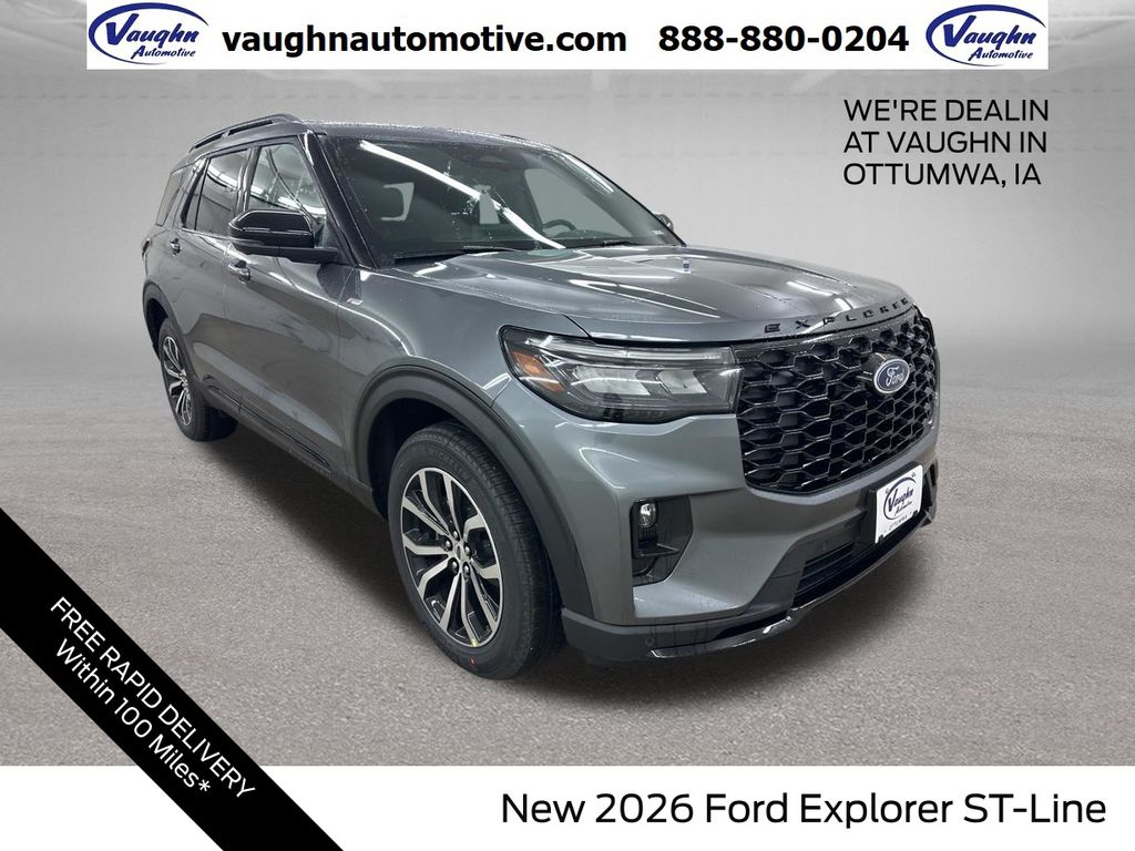 Gray Metallic 2026 Ford Explorer SUV / Crossover All-Wheel Drive Automatic