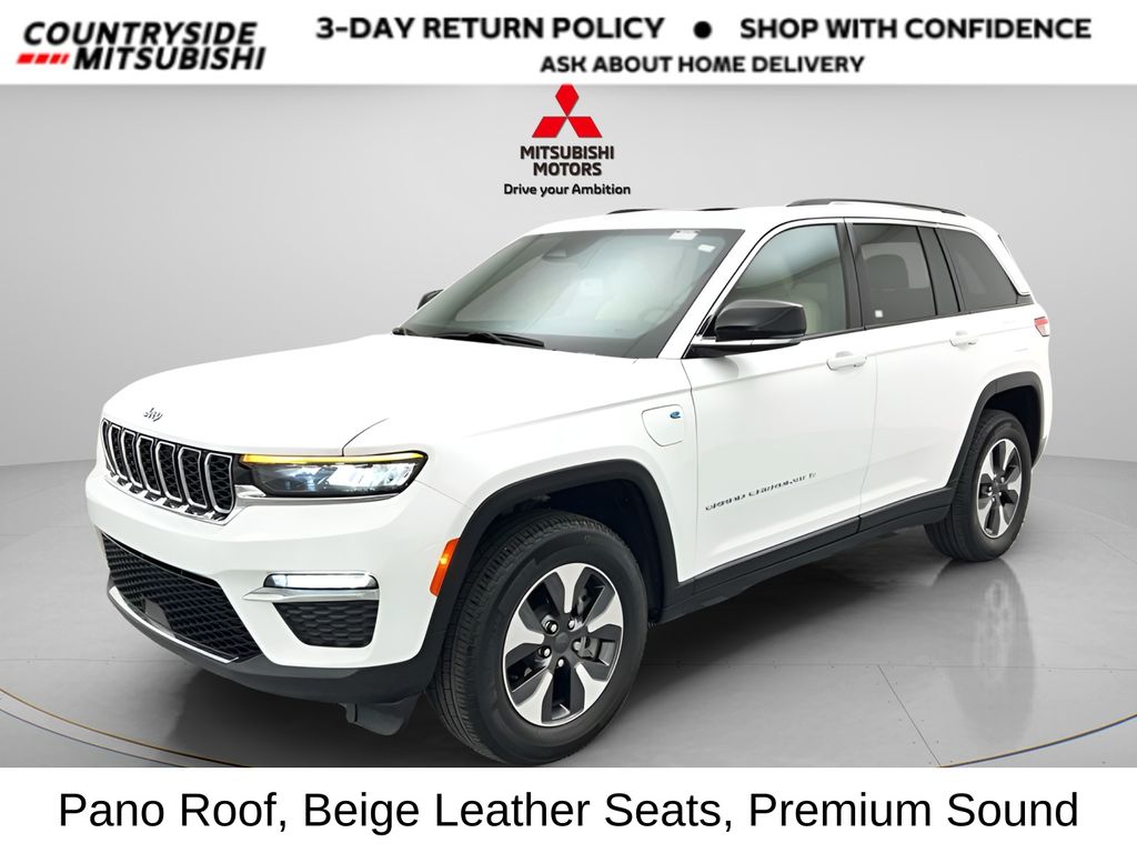 Bright White Clearcoat 2024 Jeep Grand Cherokee 4xe SUV / Crossover Four-Wheel Drive 8-Speed Automatic