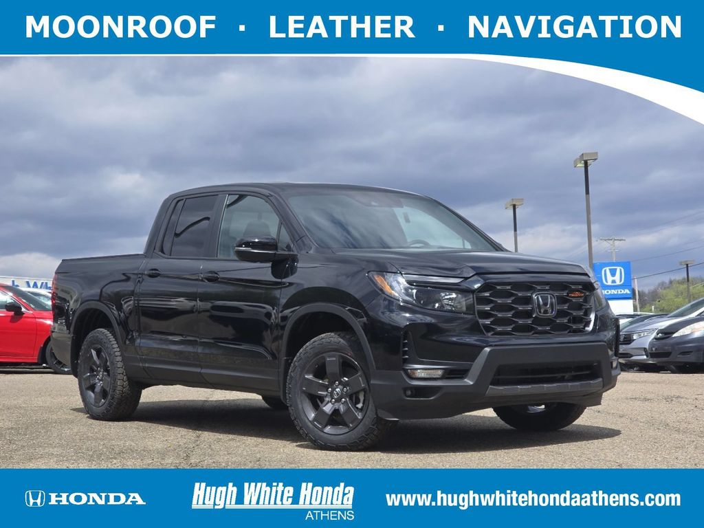 Crystal Black Pearl 2026 Honda Ridgeline Pickup Truck All-Wheel Drive 9-Speed Automatic