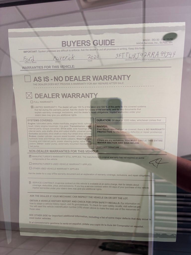 Used 2024 Ford Maverick Truck