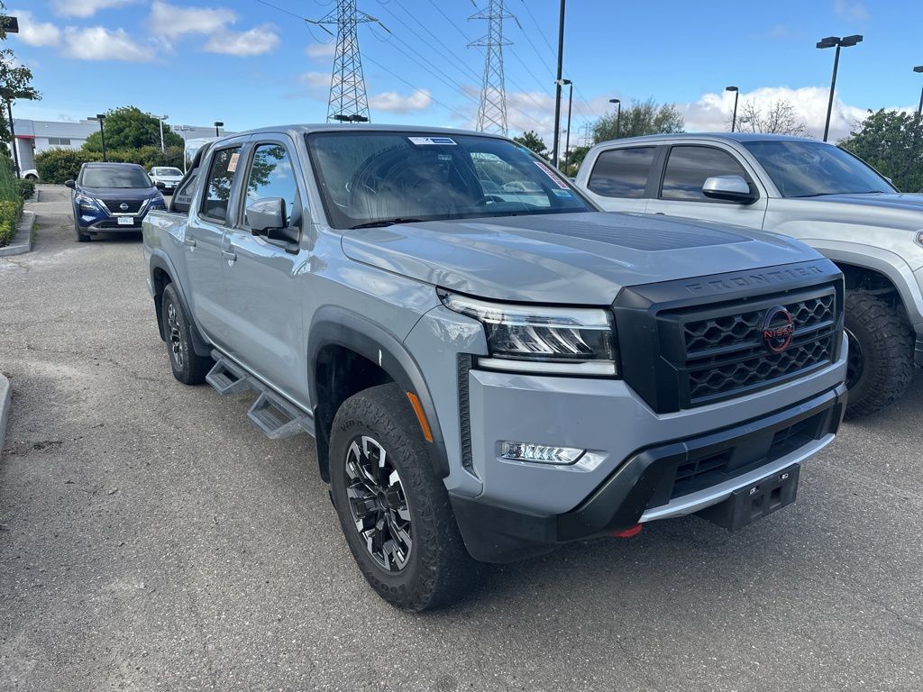 Boulder Gray Pearl 2024 Nissan Frontier PRO-X Crew Cab RWD Pickup Truck 4X2 9-Speed Automatic Overdrive