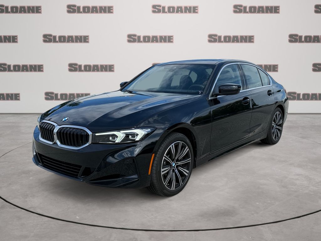 Black Sapphire Metallic 2025 BMW 3 Series Sedan All-Wheel Drive 8-Speed Automatic