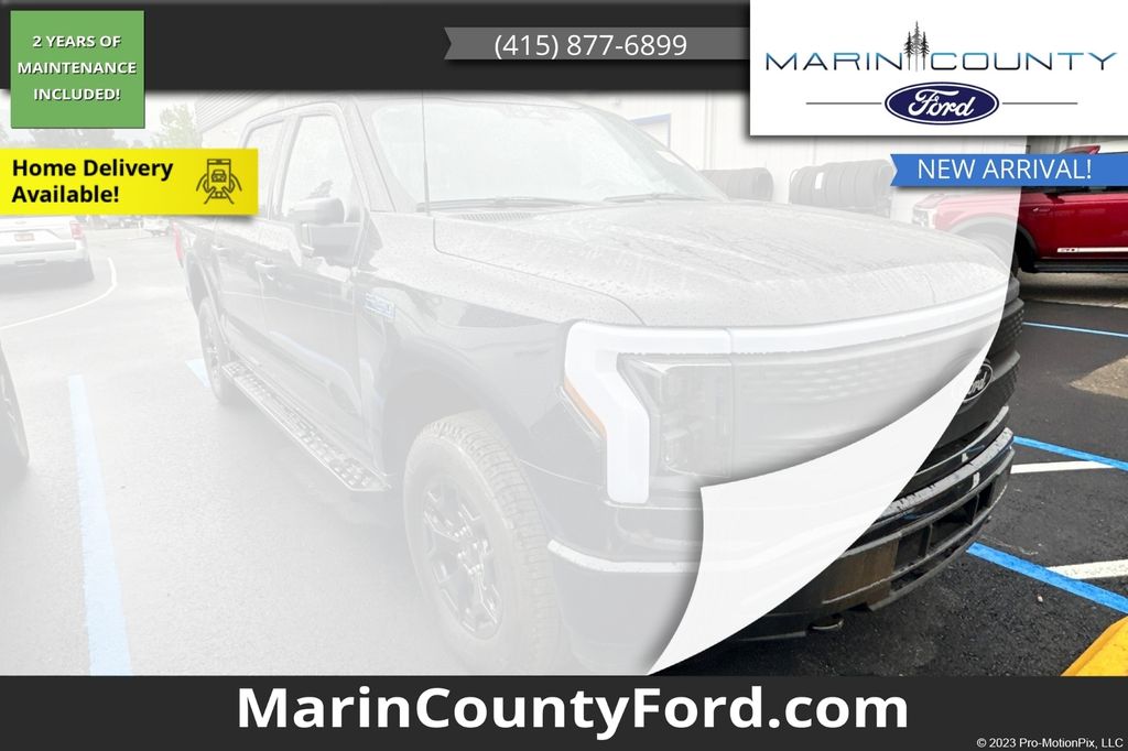 Agate Black Metallic 2025 Ford F-150 Lightning XLT SuperCrew AWD Pickup Truck All-Wheel Drive Automatic