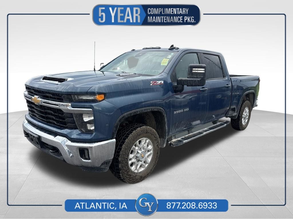 Lakeshore Blue Metallic 2024 Chevrolet Silverado 3500HD Pickup Truck Four-Wheel Drive Automatic