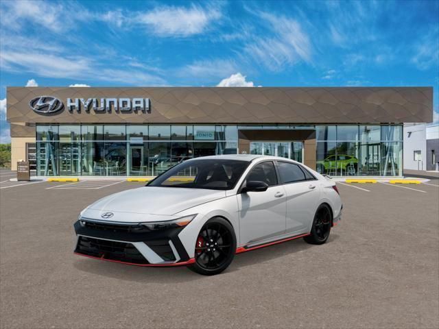 Atlas White 2026 Hyundai Elantra N Sedan Front-Wheel Drive 8-Speed Automatic